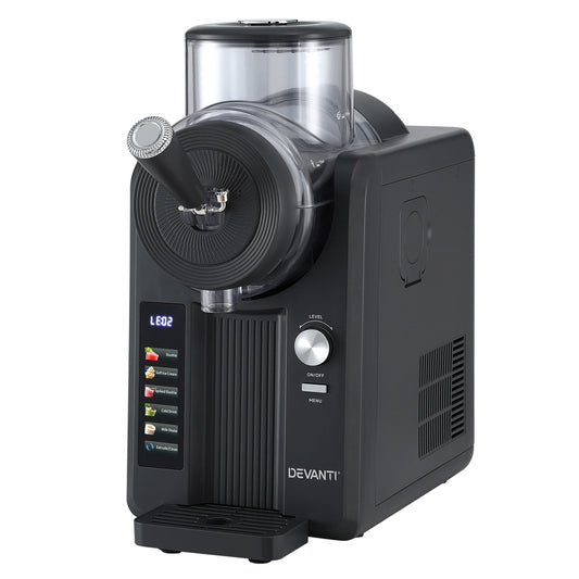 Devanti 2L Slushie Machine Ice Cream Maker Frozen Smoothies Milkshakes Black