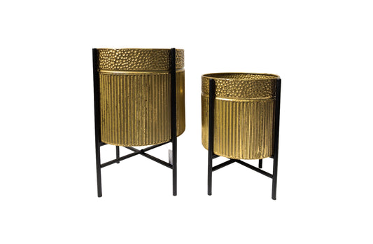Rex Gold Planter - Gold - Set of 2