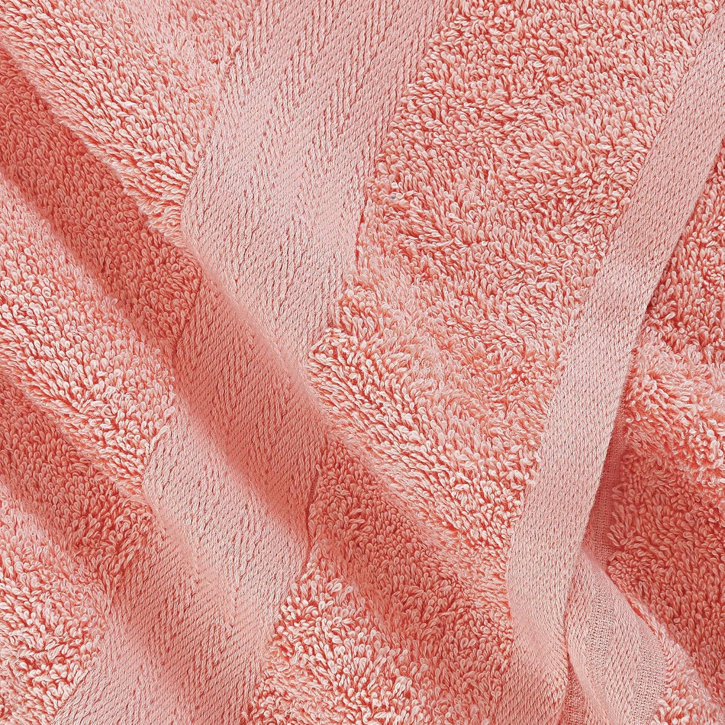 Samland Premium Cotton Washcloths 4-Pack Quick-Dry Face Towels Set-Coral