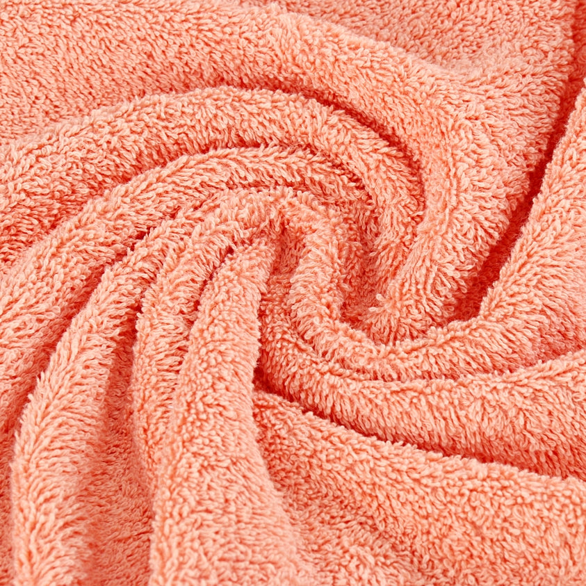 Samland Premium Cotton Washcloths 4-Pack Quick-Dry Face Towels Set-Coral