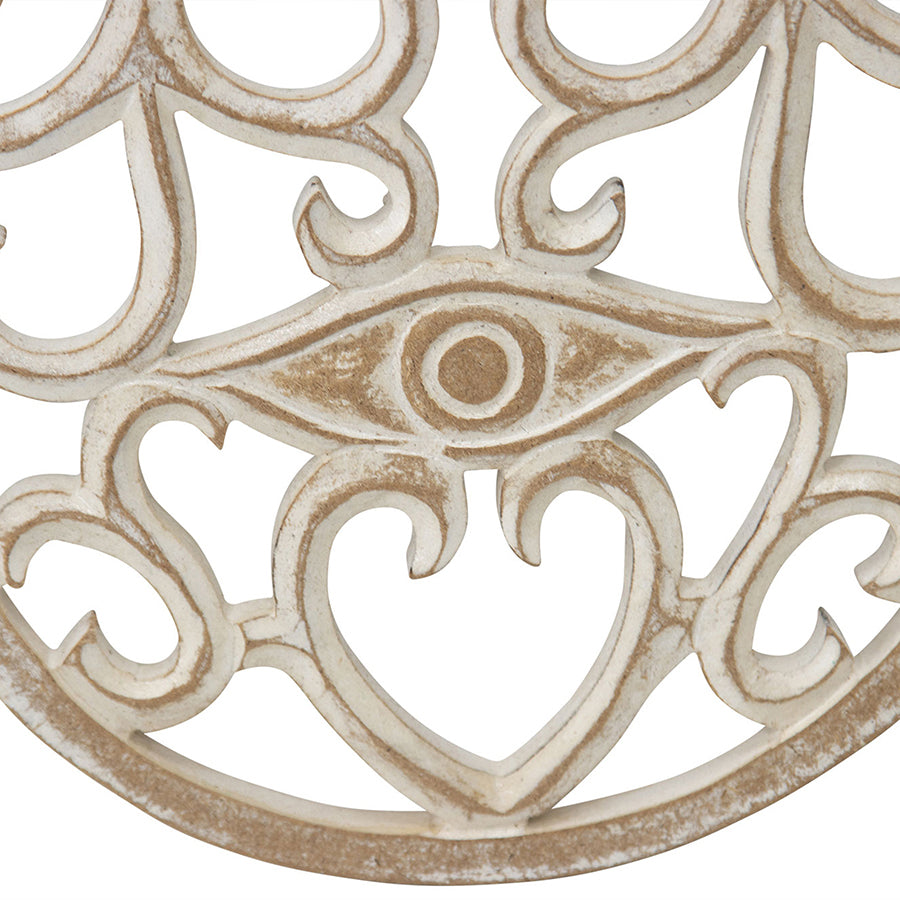 Hand-Carved Lucky Hand Wall Art 35x40cm
